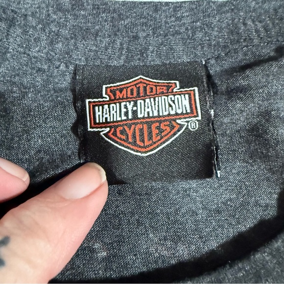 Harley-Davidson Rare Glitter Gray and Red Super Fast San Juan T - Picture 7 of 9
